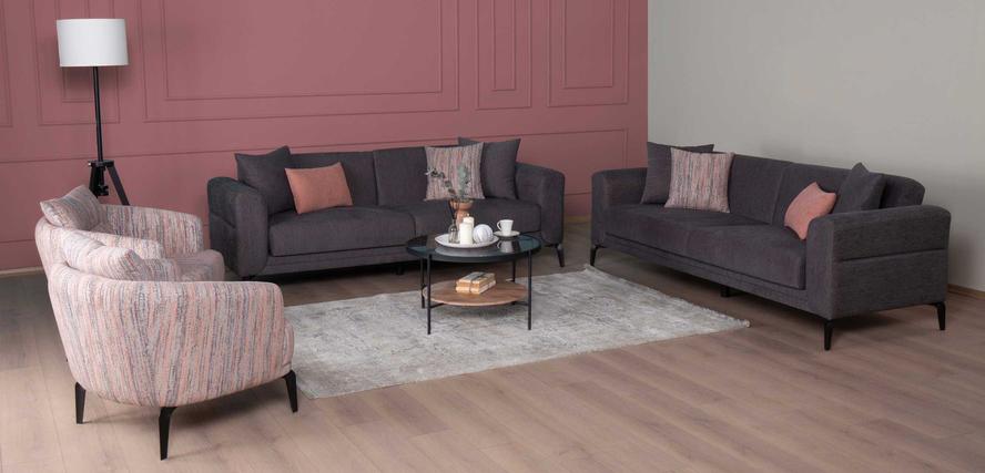 Piedra Sofa Set (3+3+B)