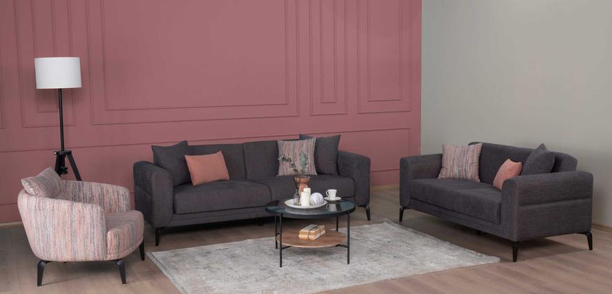 Piedra Sofa Set (3+3+B)