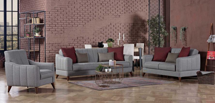 Prestige Sofa Set 33B (Walnut Foot)